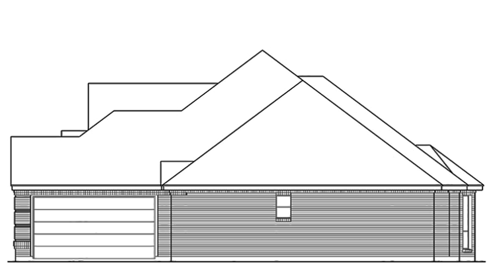Home Plan Right Elevation of this 3-Bedroom,2402 Sq Ft Plan -195-1092