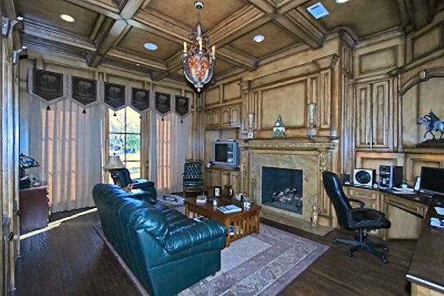Home Office: Library of this 4-Bedroom,8647 Sq Ft Plan -8647