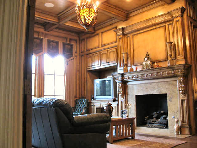 Home Office: Library of this 4-Bedroom,8647 Sq Ft Plan -8647