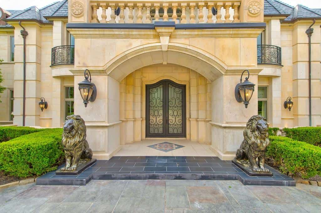 Front Door of this 9-Bedroom,14727 Sq Ft Plan -195-1127