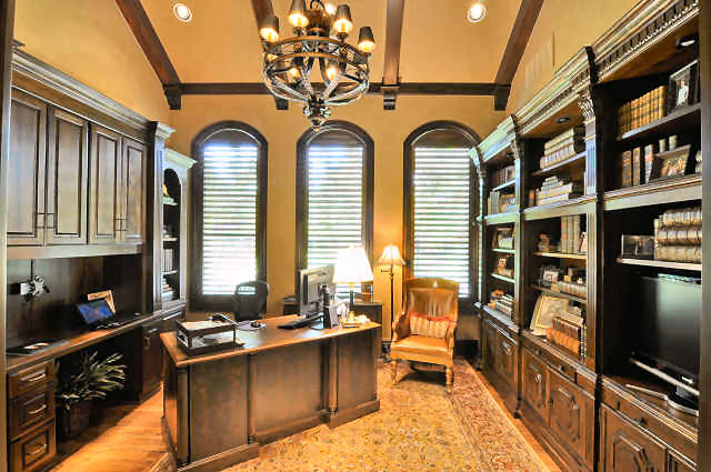Home Office: Library of this 4-Bedroom,6651 Sq Ft Plan -6651