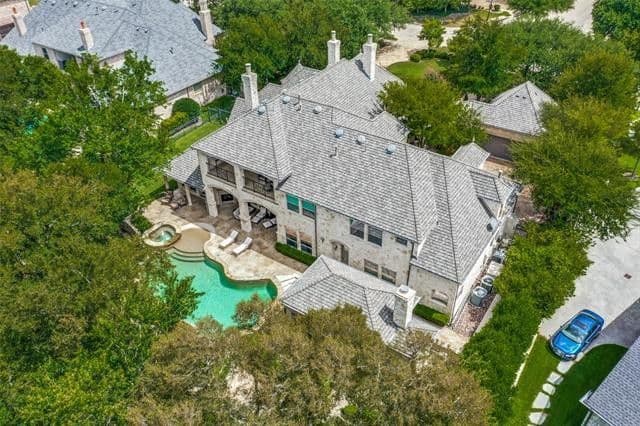 Aerial View of this 5-Bedroom,6184 Sq Ft Plan -195-1171