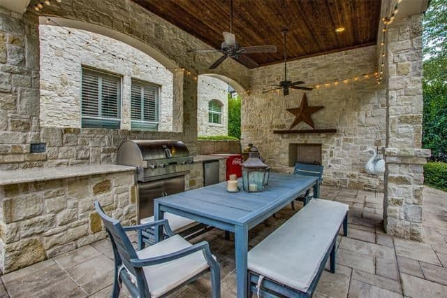 Grilling Porch of this 5-Bedroom,6184 Sq Ft Plan -195-1171