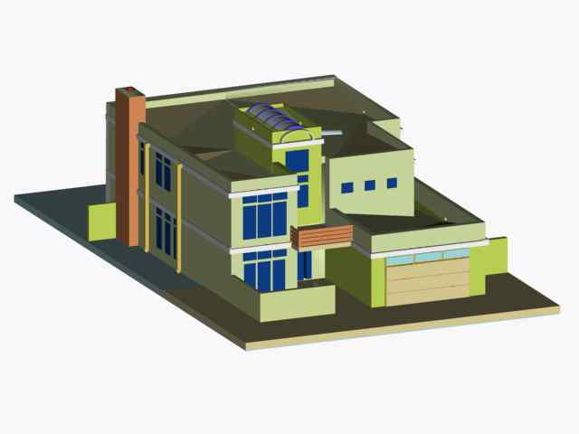 Aerial View of this 4-Bedroom, 3785 Sq Ft Plan - 195-1185