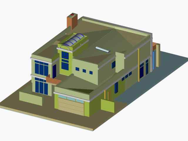 Aerial View of this 4-Bedroom, 3785 Sq Ft Plan - 195-1185