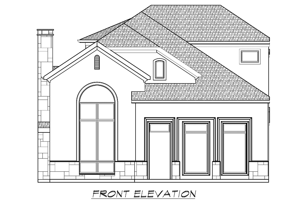 Home Plan Front Elevation of this 2-Bedroom,4681 Sq Ft Plan -195-1194