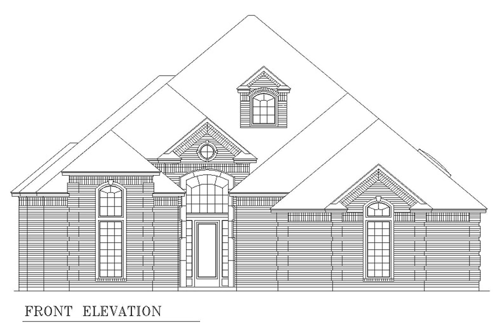 Home Plan Front Elevation of this 2-Bedroom,2867 Sq Ft Plan -195-1208