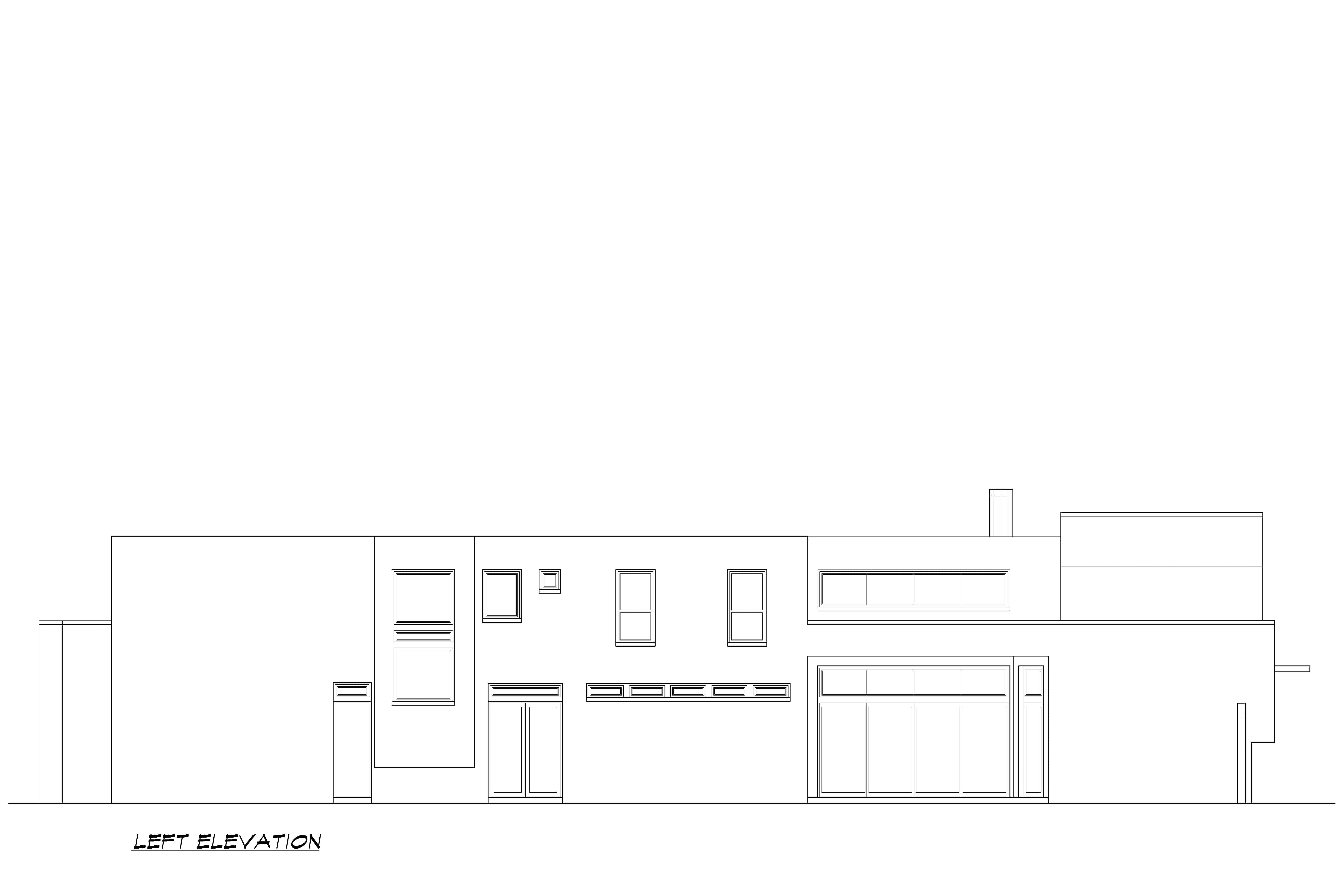 Home Plan Left Elevation of this 3-Bedroom,4095 Sq Ft Plan -195-1228