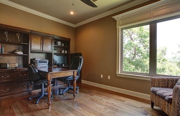 Home Office: Library of this 4-Bedroom,3894 Sq Ft Plan -3894