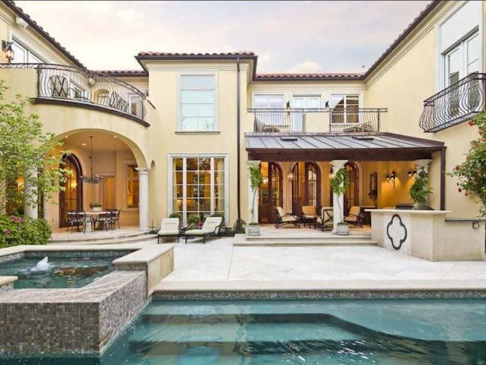 Pool of this 5-Bedroom,7700 Sq Ft Plan -195-1243