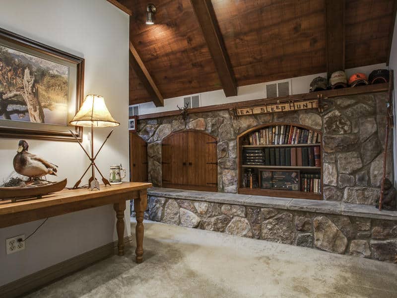 Home Office: Library of this 4-Bedroom,4401 Sq Ft Plan -195-1244