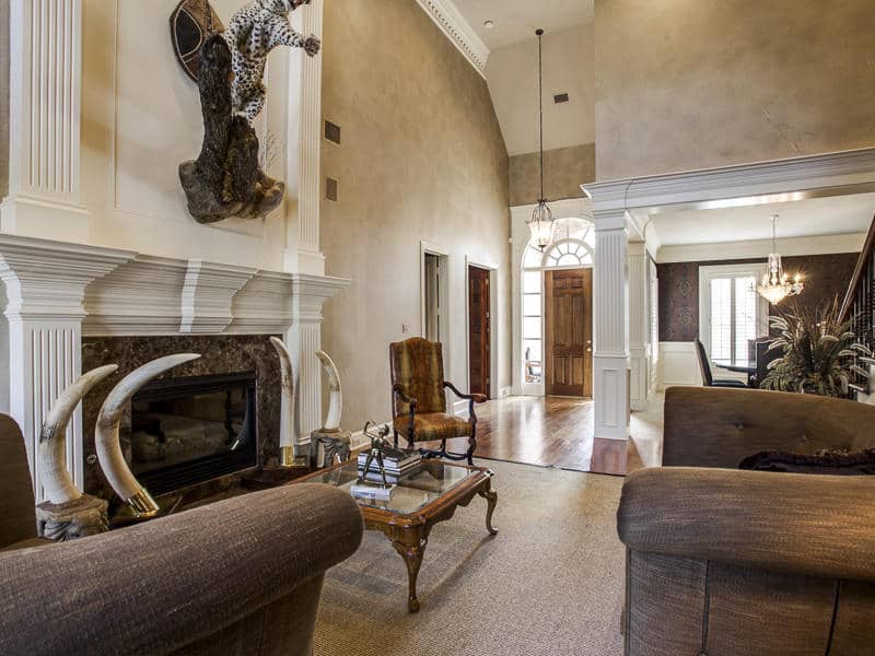 Living Room of this 4-Bedroom,4401 Sq Ft Plan -195-1244