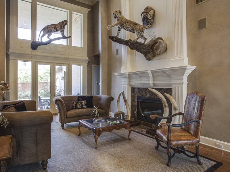 Living Room of this 4-Bedroom,4401 Sq Ft Plan -195-1244