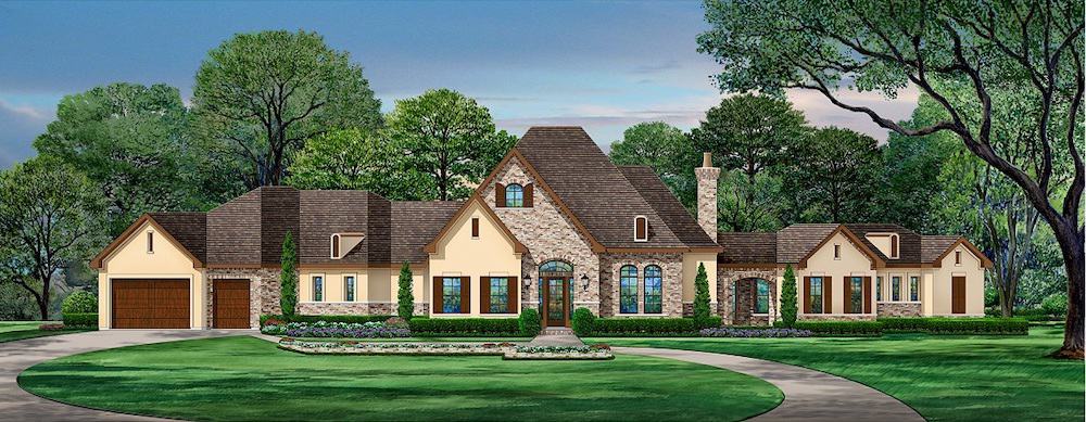 European home (ThePlanCollection: Plan #195-1253)