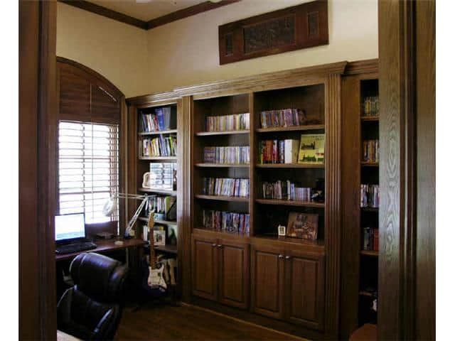 Home Office: Library of this 4-Bedroom,3404 Sq Ft Plan -195-1254