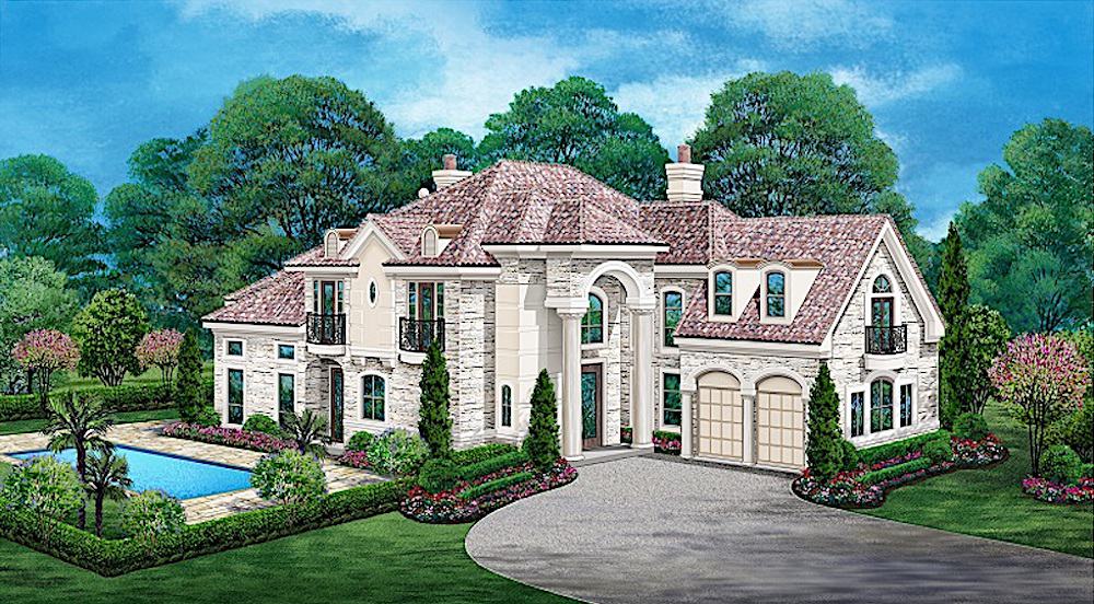 Mediterranean home (ThePlanCollection: Plan #195-1258)