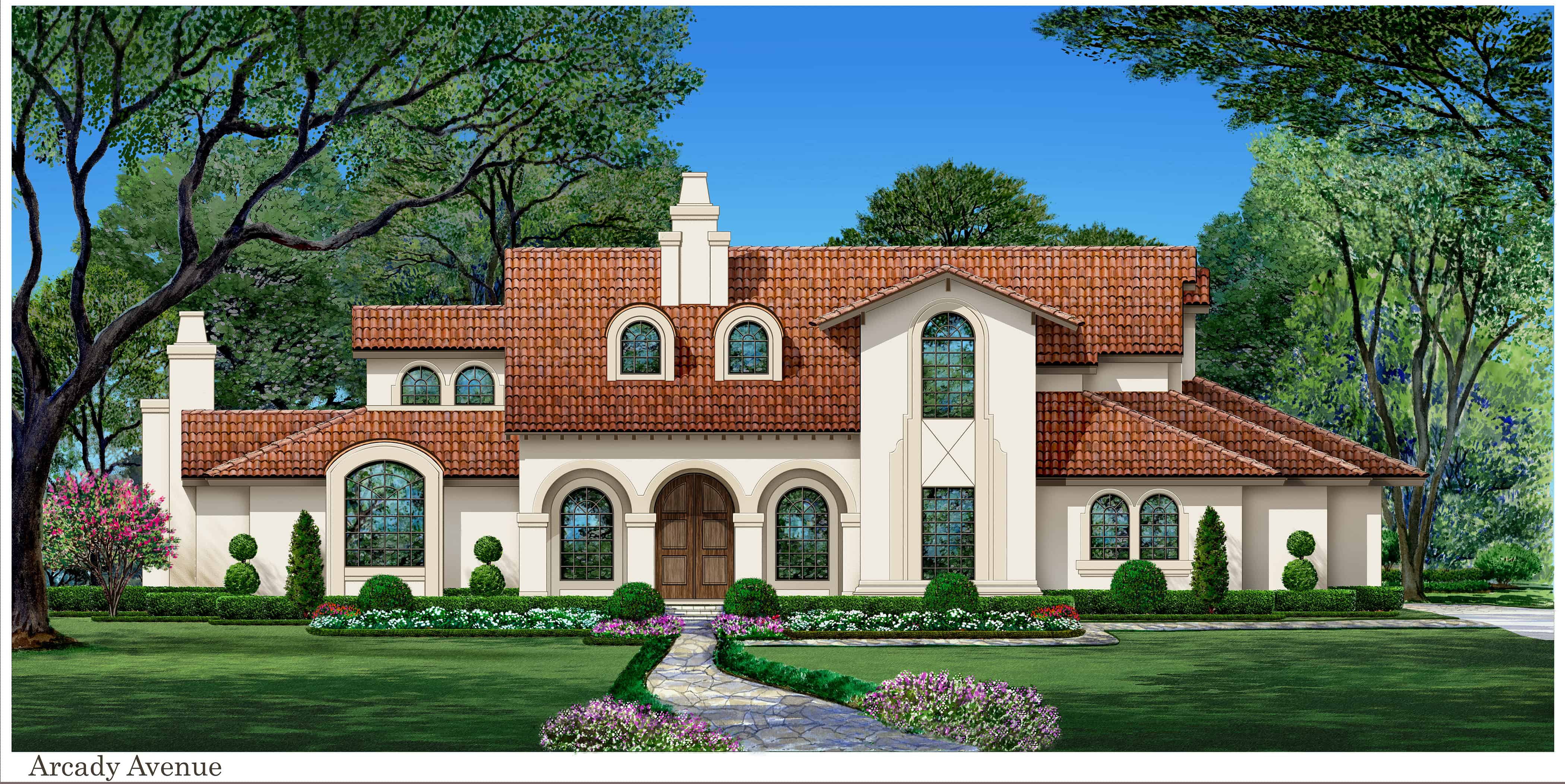 Mediterranean home (ThePlanCollection: Plan #195-1260)