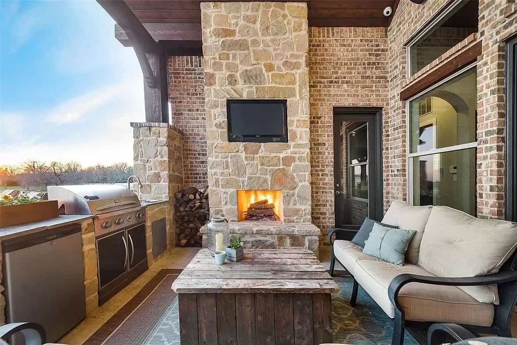 Outdoor Kitchen of this 4-Bedroom,3065 Sq Ft Plan -195-1265
