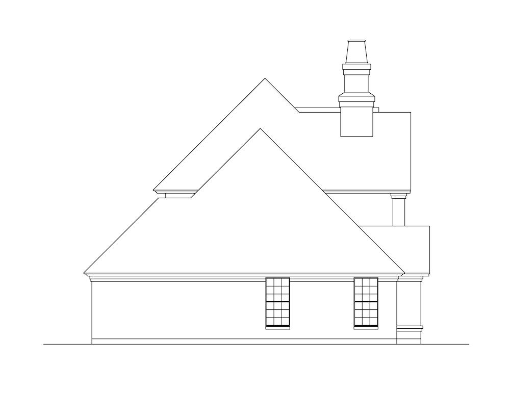Home Plan Left Elevation of this 3-Bedroom,2699 Sq Ft Plan -195-1269
