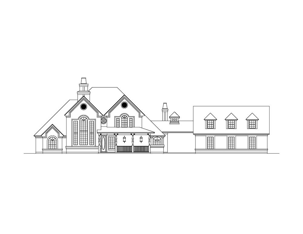 Home Plan Front Elevation of this 3-Bedroom,2699 Sq Ft Plan -195-1269