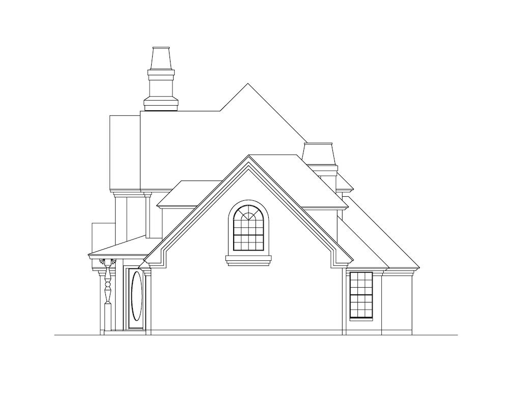 Home Plan Right Elevation of this 3-Bedroom,2699 Sq Ft Plan -195-1269