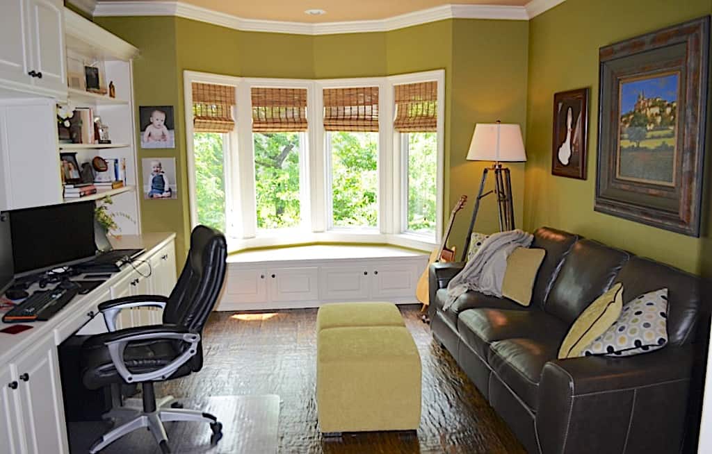 Home Office: Library of this 4-Bedroom,4314 Sq Ft Plan -195-1283