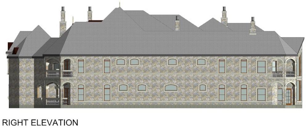 Home Plan Right Elevation of this 5-Bedroom,15658 Sq Ft Plan -195-1290