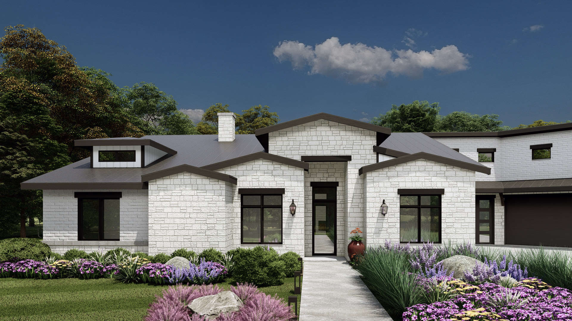 Front View of this 3-Bedroom,3041 Sq Ft Plan -195-1314