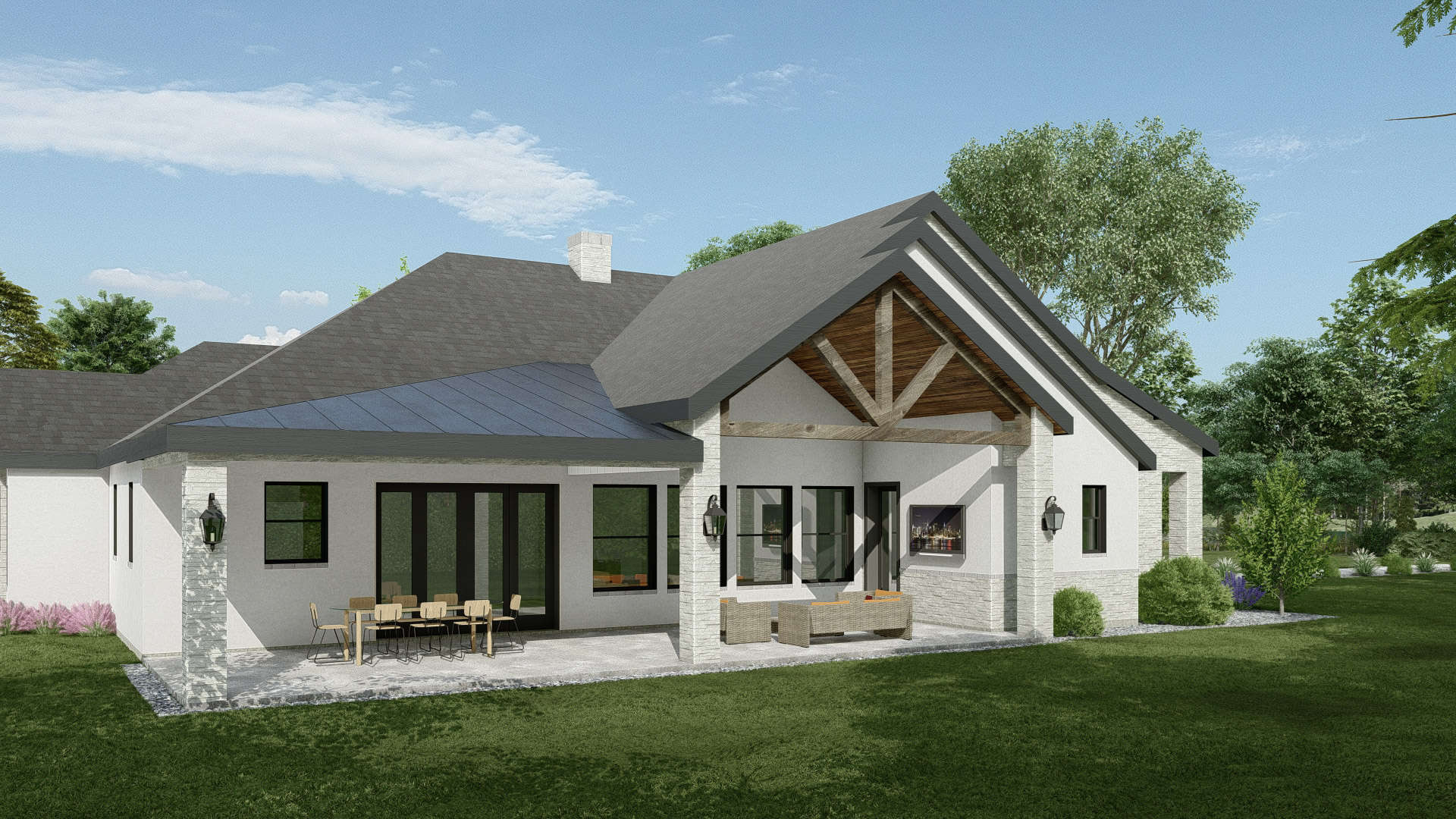Left Side View of this 3-Bedroom,2617 Sq Ft Plan -195-1315