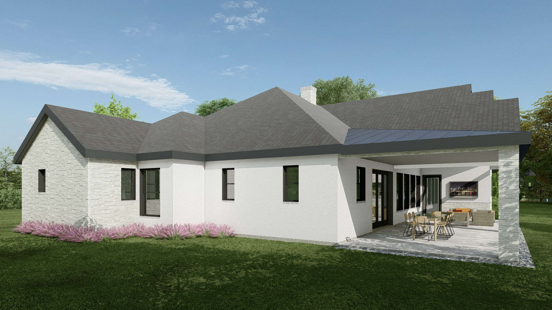 Rear View of this 3-Bedroom,2617 Sq Ft Plan -195-1315