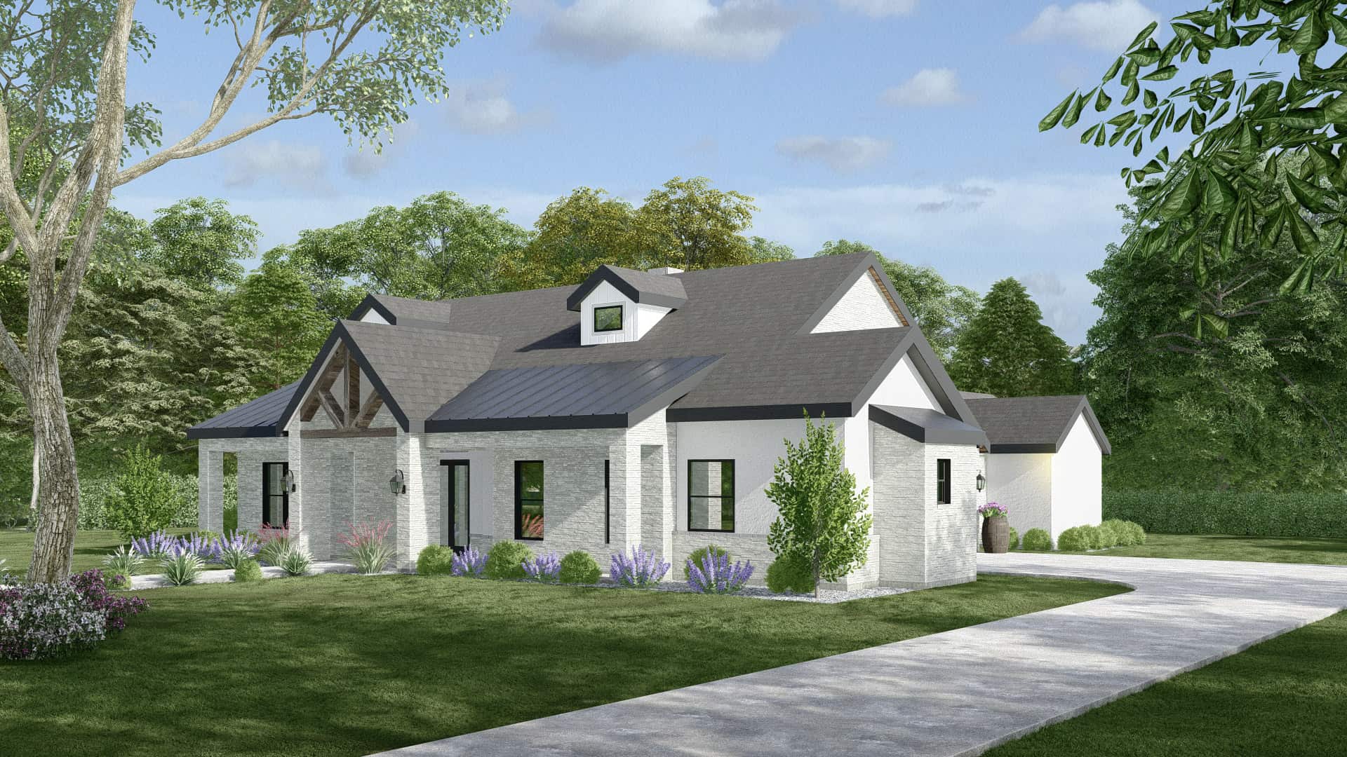 Front View of this 3-Bedroom,2617 Sq Ft Plan -195-1315