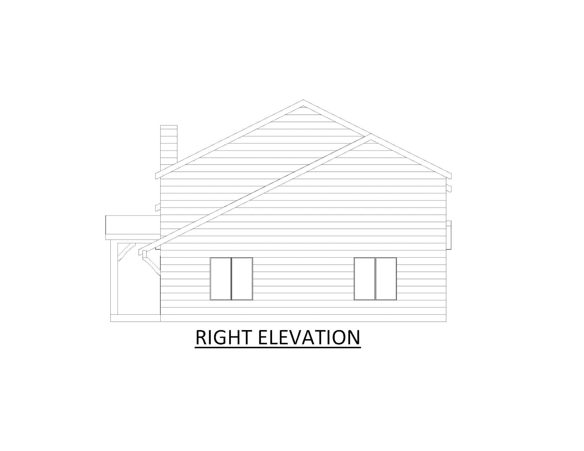 Home Plan Right Elevation of this 3-Bedroom,2353 Sq Ft Plan -195-1316