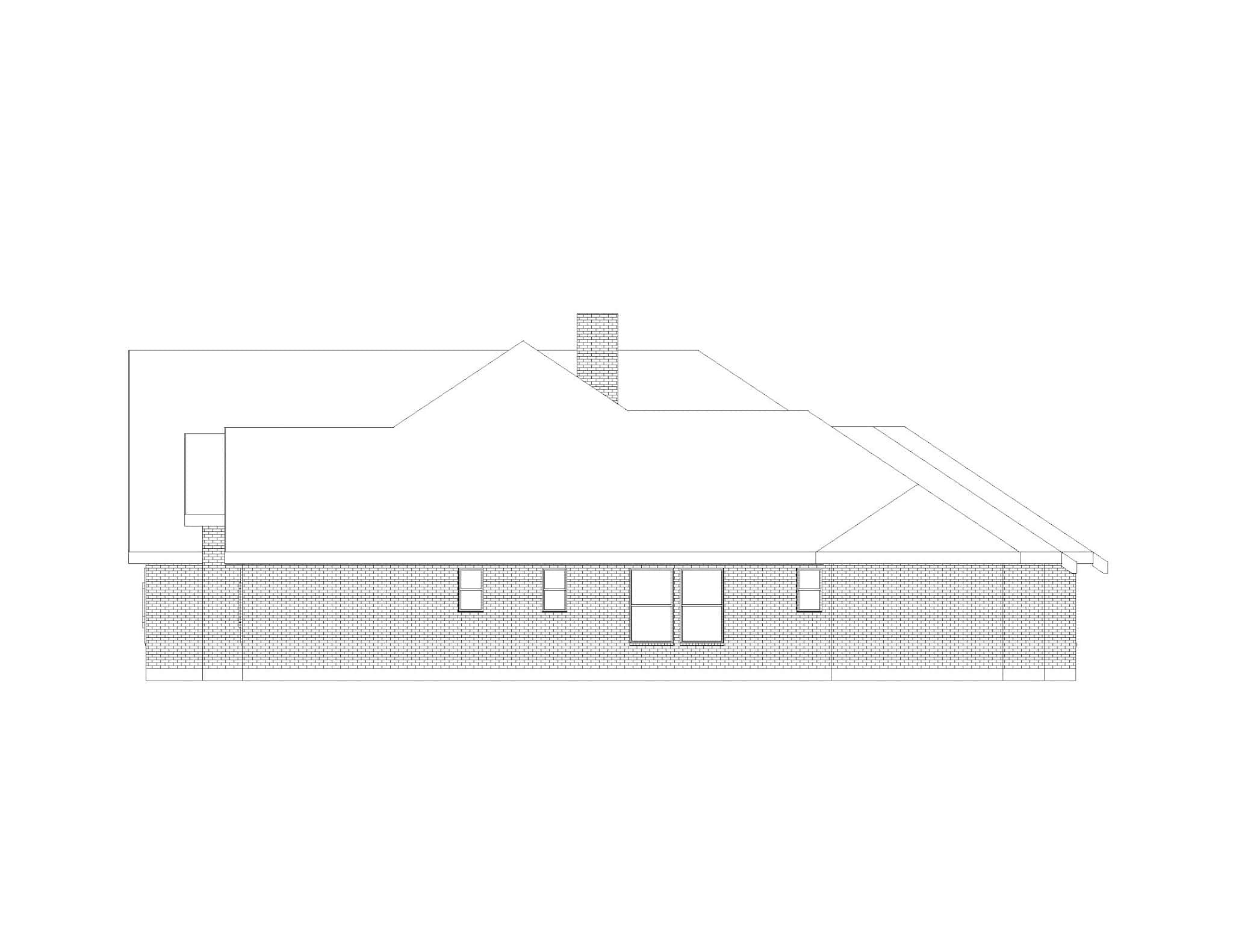 Home Plan Right Elevation of this 4-Bedroom,4041 Sq Ft Plan -195-1323