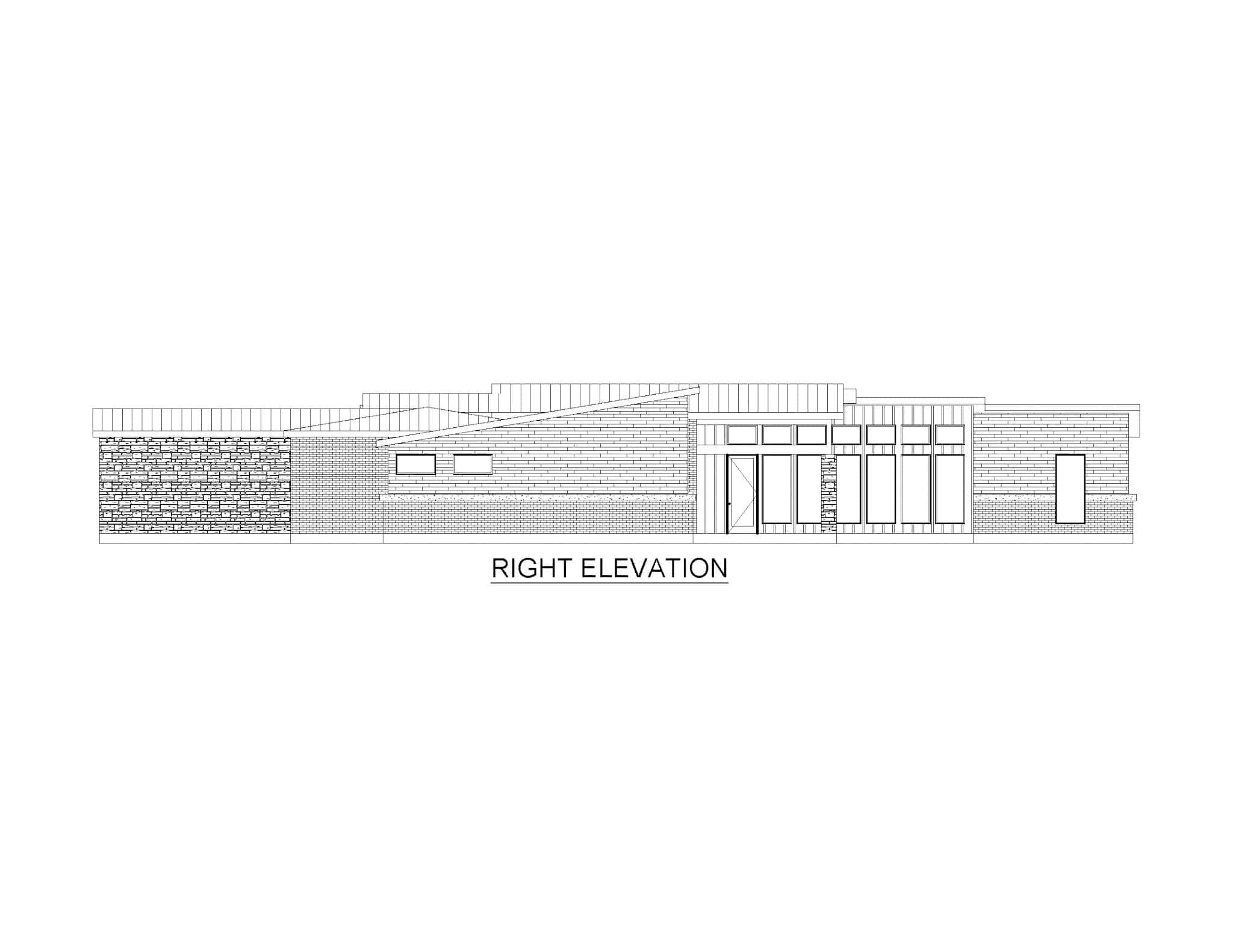Home Plan Right Elevation of this 4-Bedroom,2799 Sq Ft Plan -195-1325