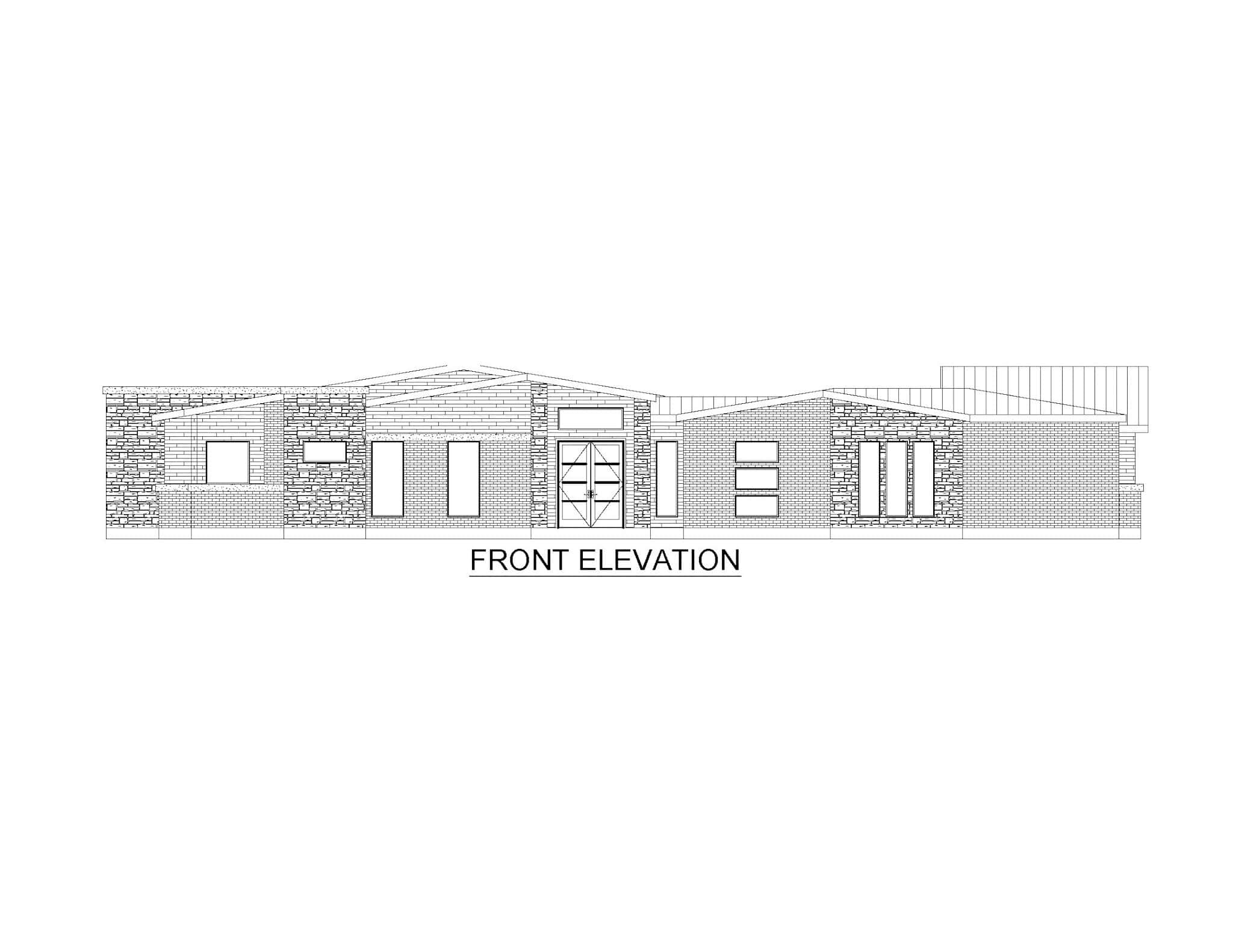 Home Plan Front Elevation of this 4-Bedroom,2799 Sq Ft Plan -195-1325
