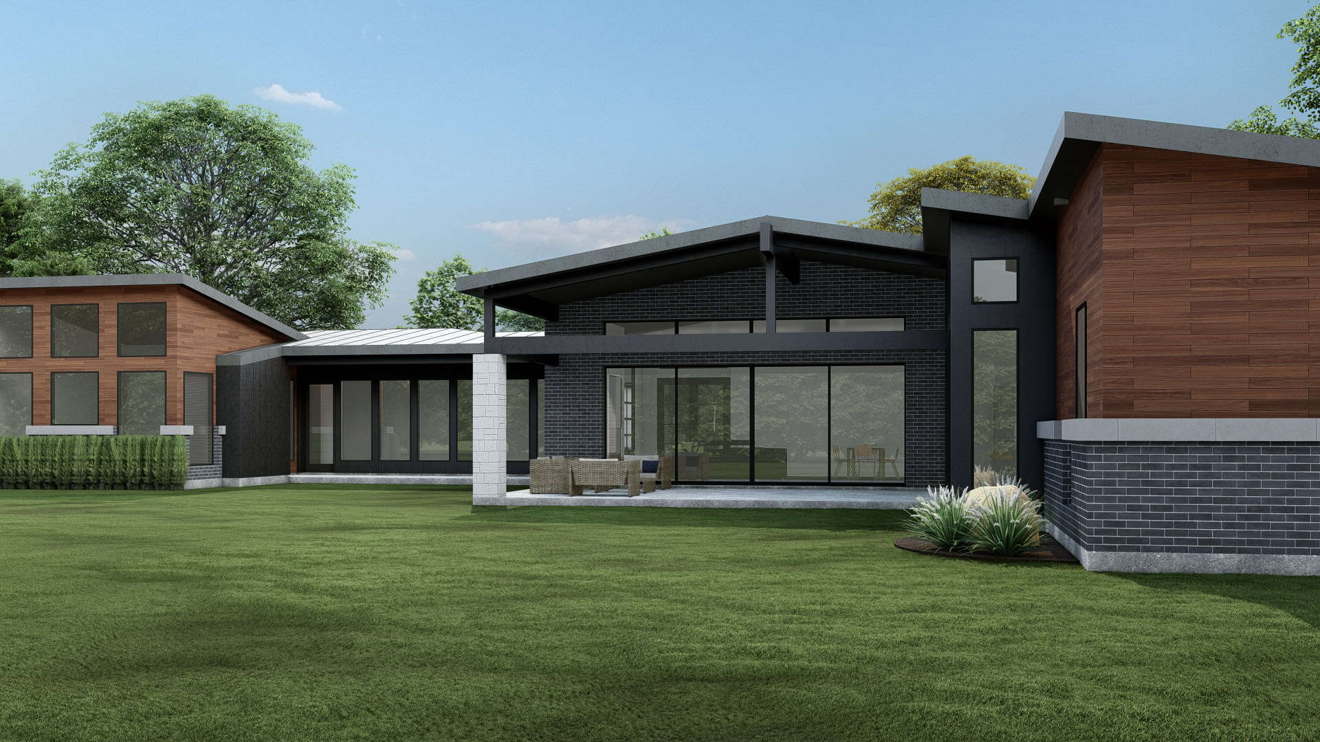Rear View of this 4-Bedroom,2799 Sq Ft Plan -195-1325