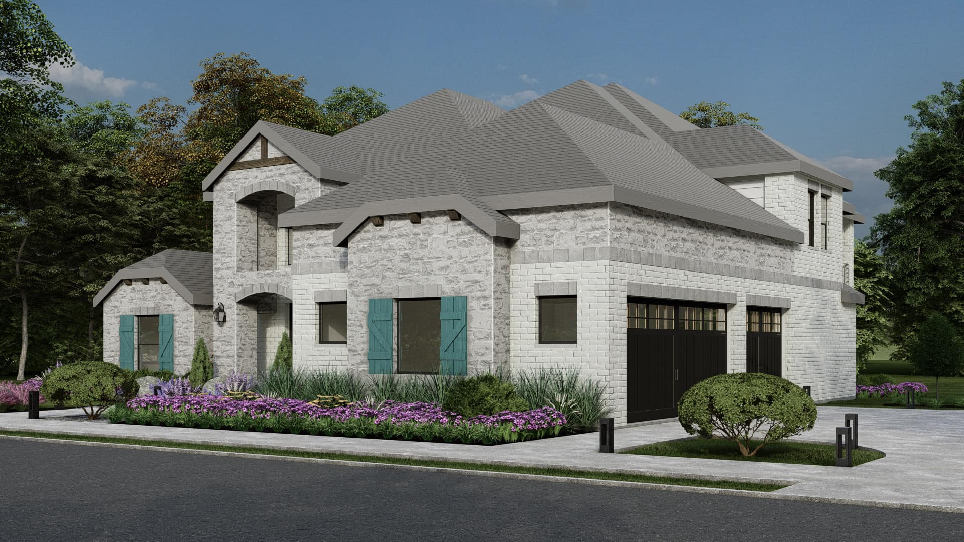 Right Side View of this 4-Bedroom,4196 Sq Ft Plan -195-1335