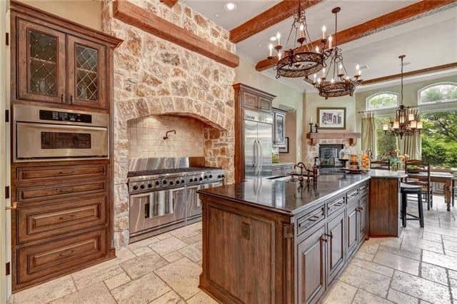 Kitchen: Kitchen Island of this 4-Bedroom,6093 Sq Ft Plan -195-1339