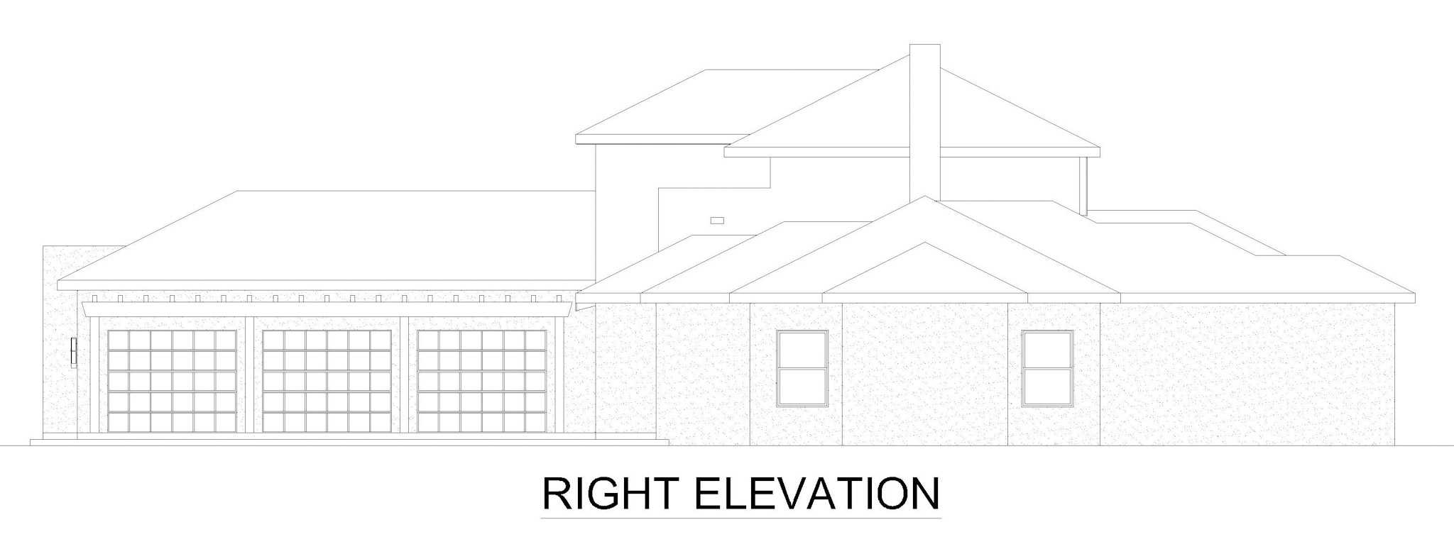 Home Plan Right Elevation of this 4-Bedroom,4768 Sq Ft Plan -195-1340
