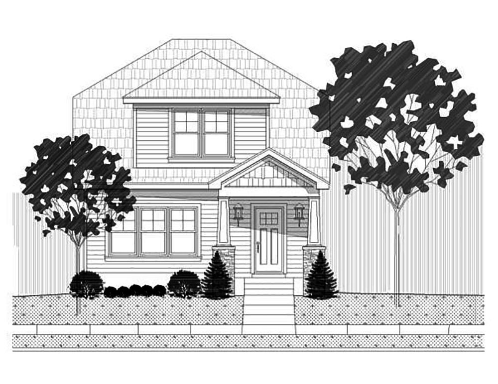 Home Plan Front Elevation of this 3-Bedroom,1769 Sq Ft Plan -196-1005
