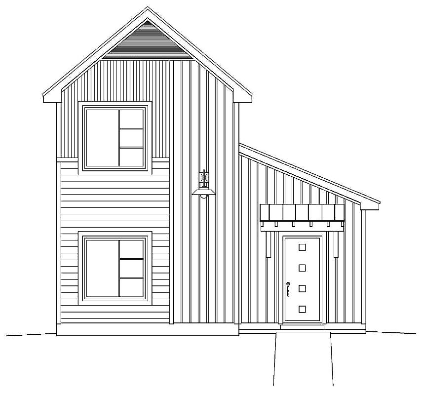 Home Plan Front Elevation of this 3-Bedroom,1843 Sq Ft Plan -196-1008