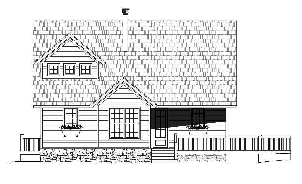 Home Plan Front Elevation of this 3-Bedroom,1872 Sq Ft Plan -196-1012