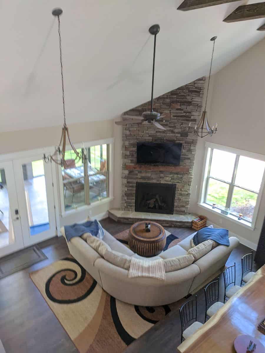 Great Room: Fireplace of this 2-Bedroom,2033 Sq Ft Plan -196-1013