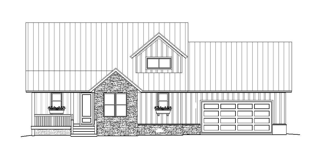 Home Plan Front Elevation of this 4-Bedroom,3140 Sq Ft Plan -196-1025