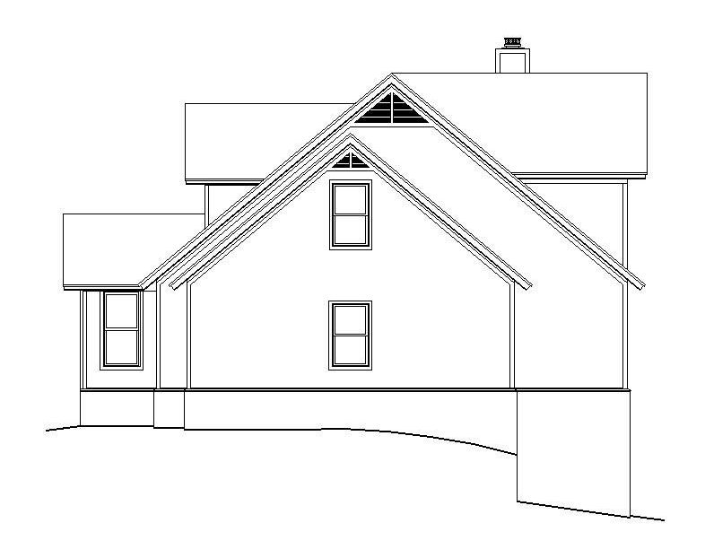 Home Plan Right Elevation of this 4-Bedroom,3140 Sq Ft Plan -196-1025