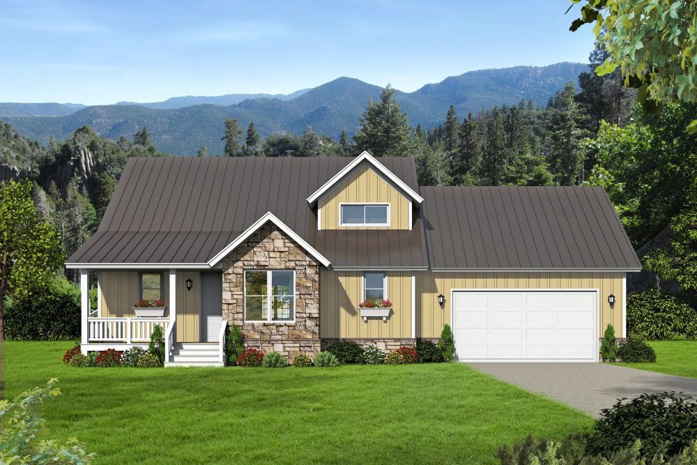 Luxury home (ThePlanCollection: Plan #196-1025)