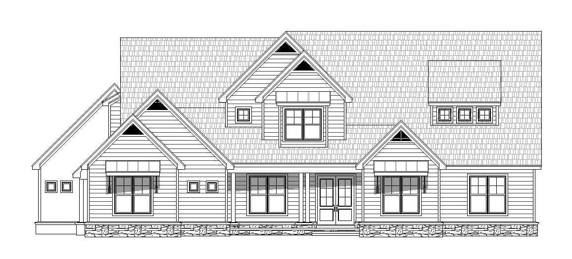 Home Plan Front Elevation of this 5-Bedroom,5371 Sq Ft Plan -196-1029