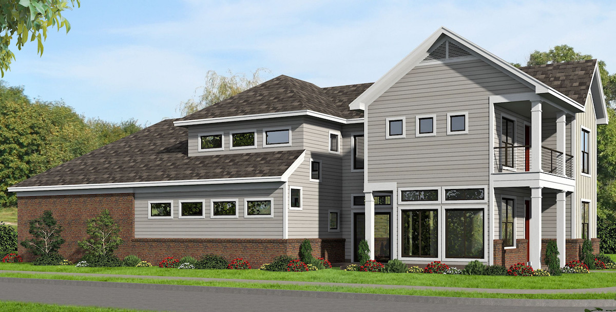 Left Side View of this 3-Bedroom, 2535 Sq Ft Plan - 196-1032