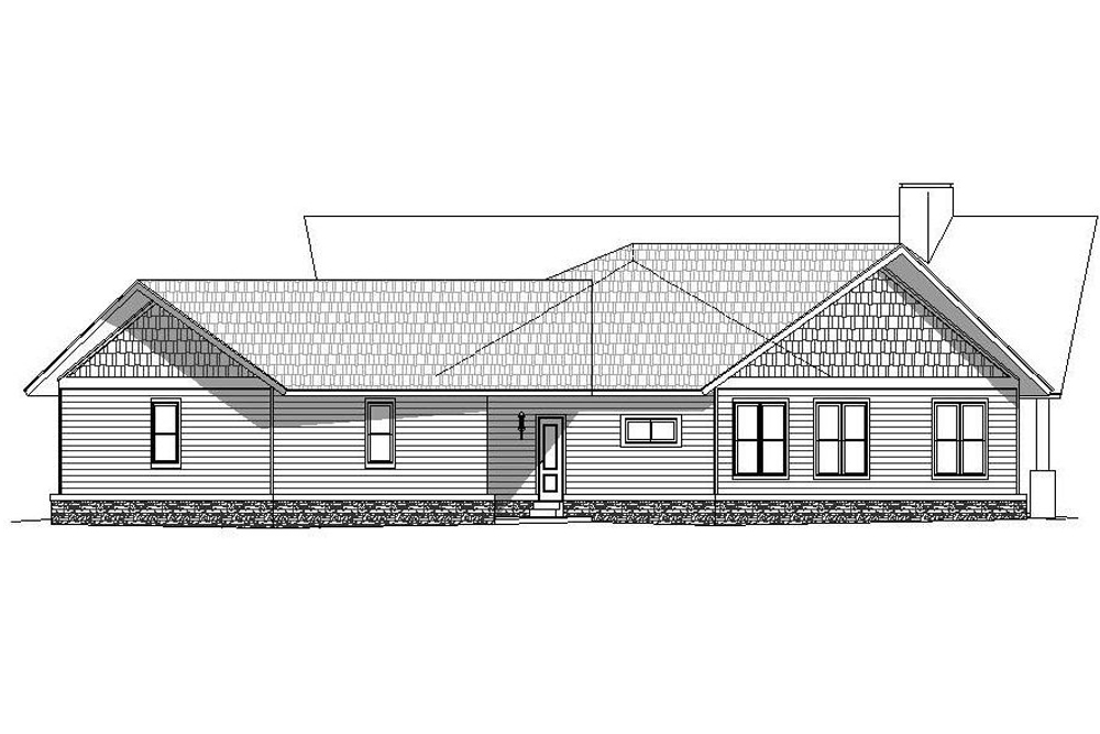 Home Plan Right Elevation of this 3-Bedroom,2943 Sq Ft Plan -196-1042
