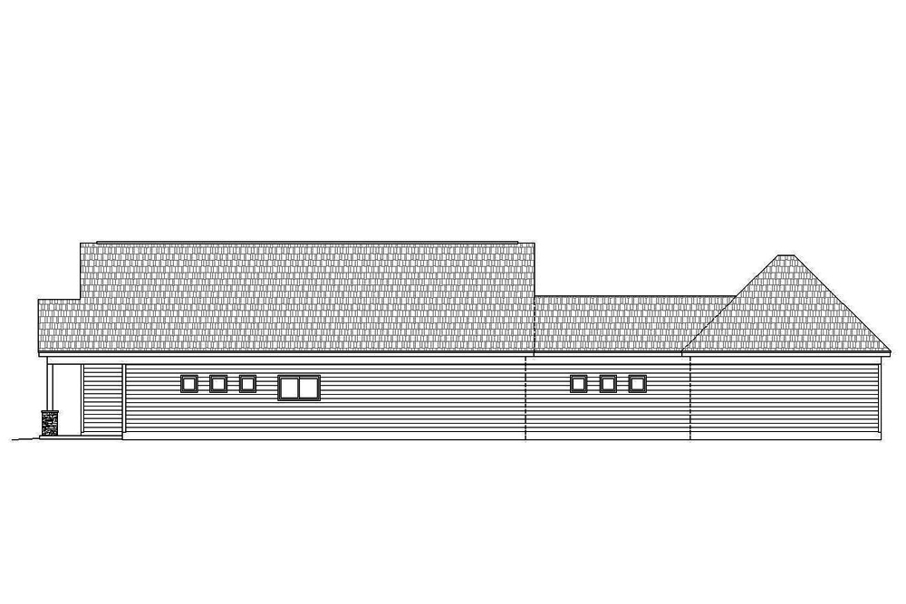 Home Plan Right Elevation of this 3-Bedroom,1997 Sq Ft Plan -196-1056